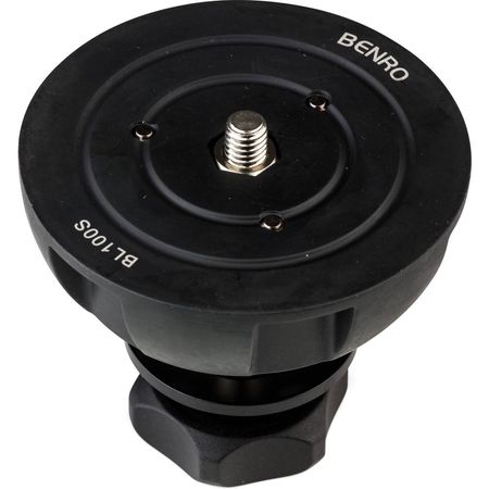 Adaptador de Media Bola Benro de 100mm - Compatible con Equipos de Base Plana y Con Thread de Sujeci 1290730-REG