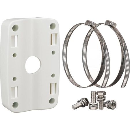 Adaptador de Montaje en Poste Hanwha Vision SBP-300PM1 para Cámara XNV-6120R (Marfil) - Compatible c 1676145-REG