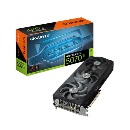 Tarjeta Gráfica Gigabyte Geforce Rtx 5070 Ti 16Gb Oc, 256 Bit - Rendimiento Superior Para Gaming GV-N507TEAGLE OC-16GD