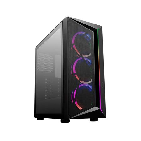 Caja Mid Tower Cooler Master Cmp 510 Argb Rgb, Ventilación Eficiente Y Diseño Elegante, Negro CP510-KGNN-S00