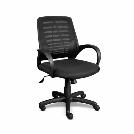 Silla Ejecutiva Aerochair Xtech Qzy-1151, Con Brazos, Color Negro, Dis Deleted