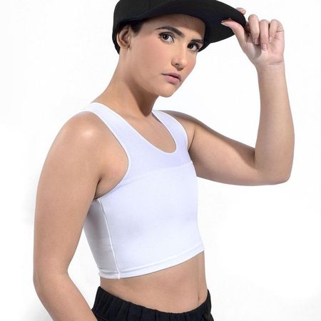 Faja de pecho compresor Trans Tomboy chest binder XS Blanco Faja de pecho compresor Trans Tomboy chest binder L Blanco