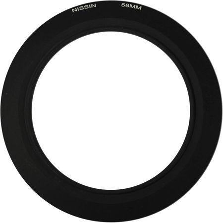 Anillo Adaptador Nissin 58mm para Flash Macro MF18 - Compatible con Lentes de 58mm 997627-REG