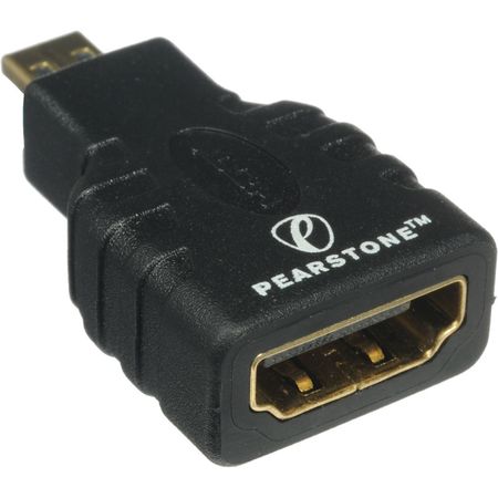 Adaptador Pearstone HDMI Femenino a Micro HDMI Masculino - Soporta HDMI de Alta Velocidad con Ethern 884618-REG