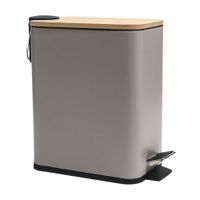 Papelera de Baño Orange Modelo BIR0013LAWD 5 litros Taupe con Acabado Mate