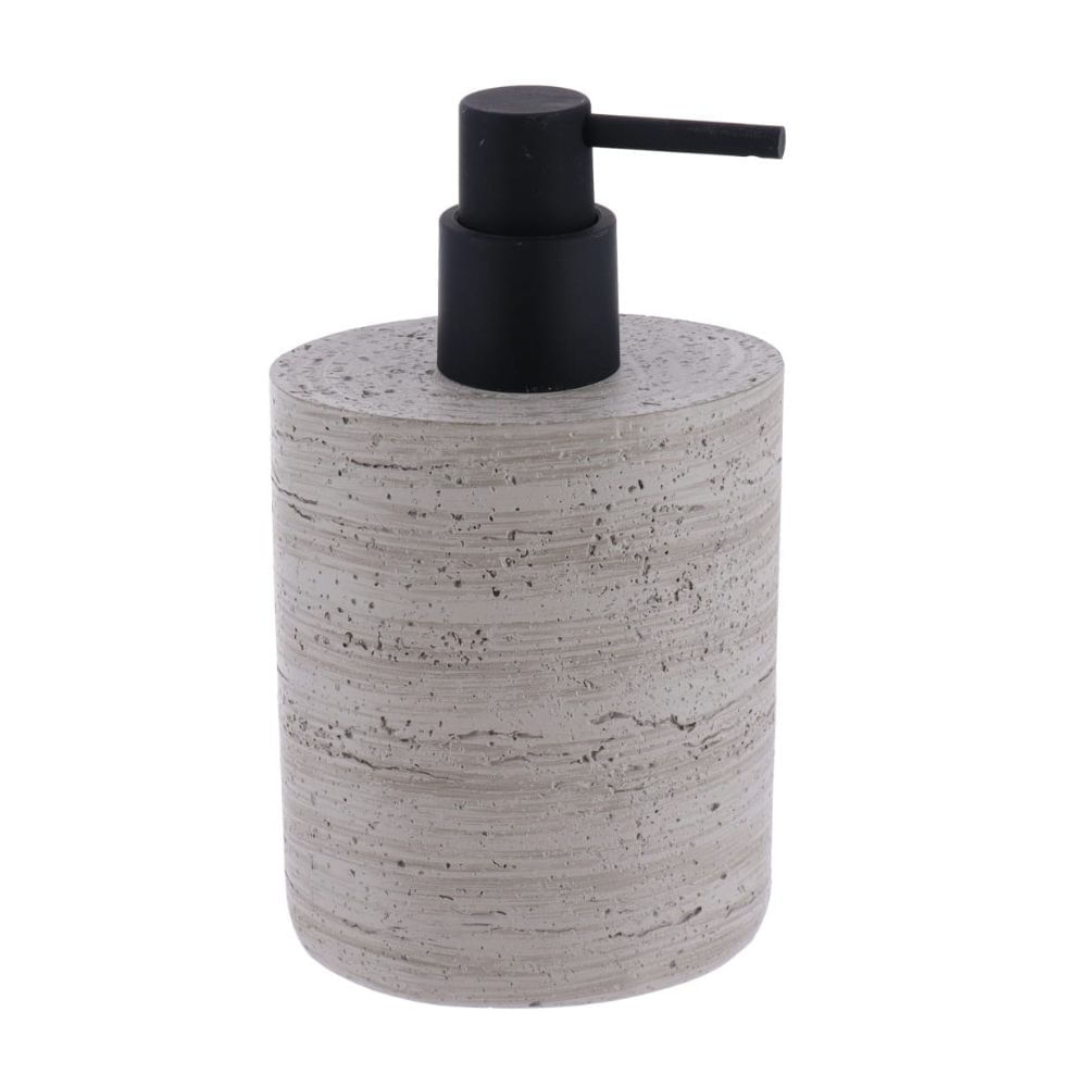 Dispensador de Jabón Poliresina Efecto Concreto Gris Modelo 62174180
