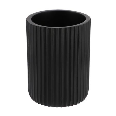 Vaso de Baño Poliresina Orange Modelo 61103103 Estriado Negro