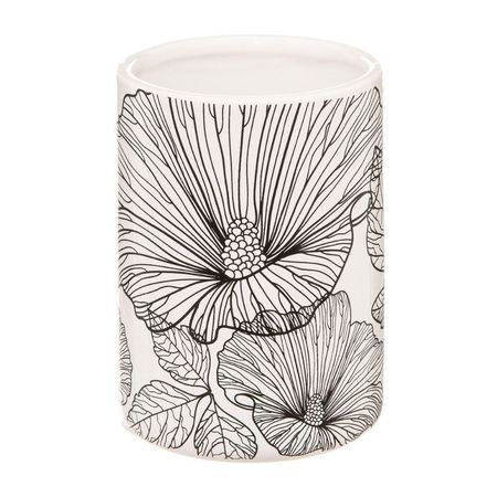 Vaso de Cerámica Orange BlackFlora Modelo 174699A Blanco