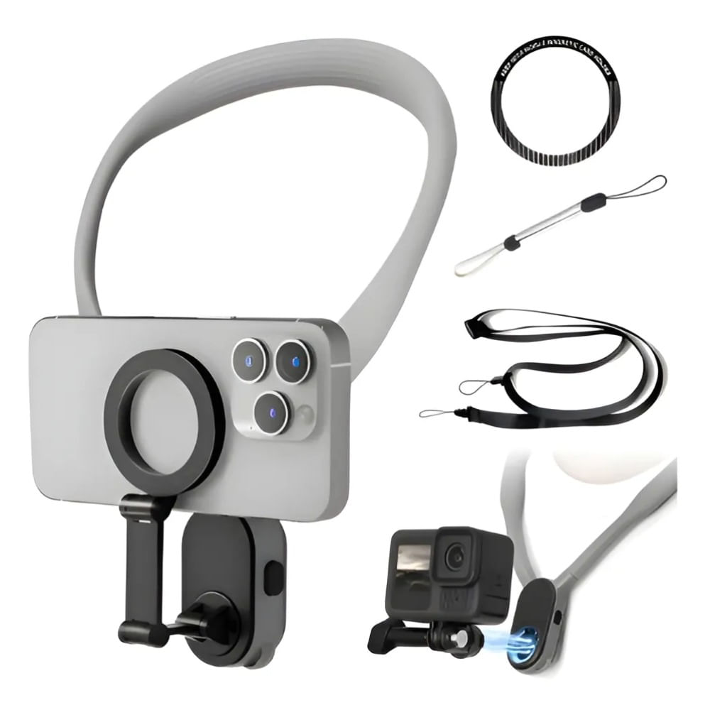 Soporte Magnético De Cuello Pov Manos Libres Iphone Android