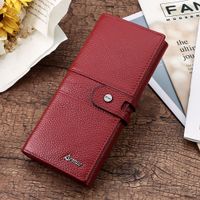 Billetera De Cuero Vacuno Ejecutiva BP805 Rojo