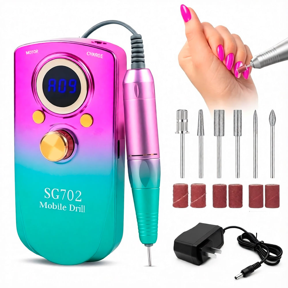 Pulidor De Uñas Profecional Sg702 3500rpm  Kit De lijas y limas
