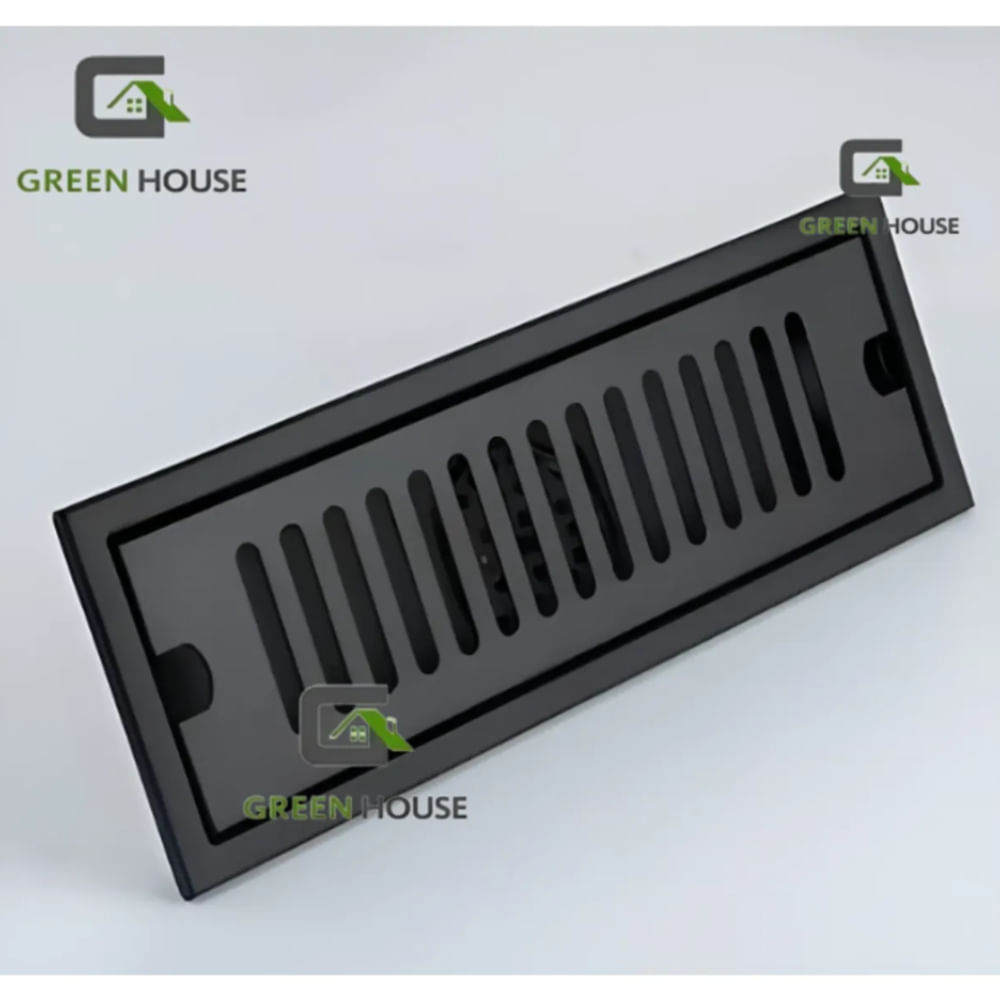 SUMIDERO DE ACERO SUS 304 RECTANGULAR 10x30 CM NEGRO