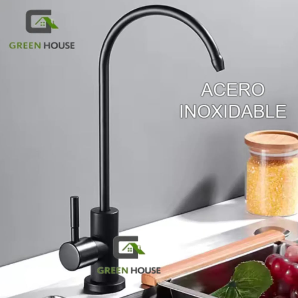 GRIFERIA DE ACERO INOXIDABLE CON ADAPTADOR DE FILTRO DE AGUA