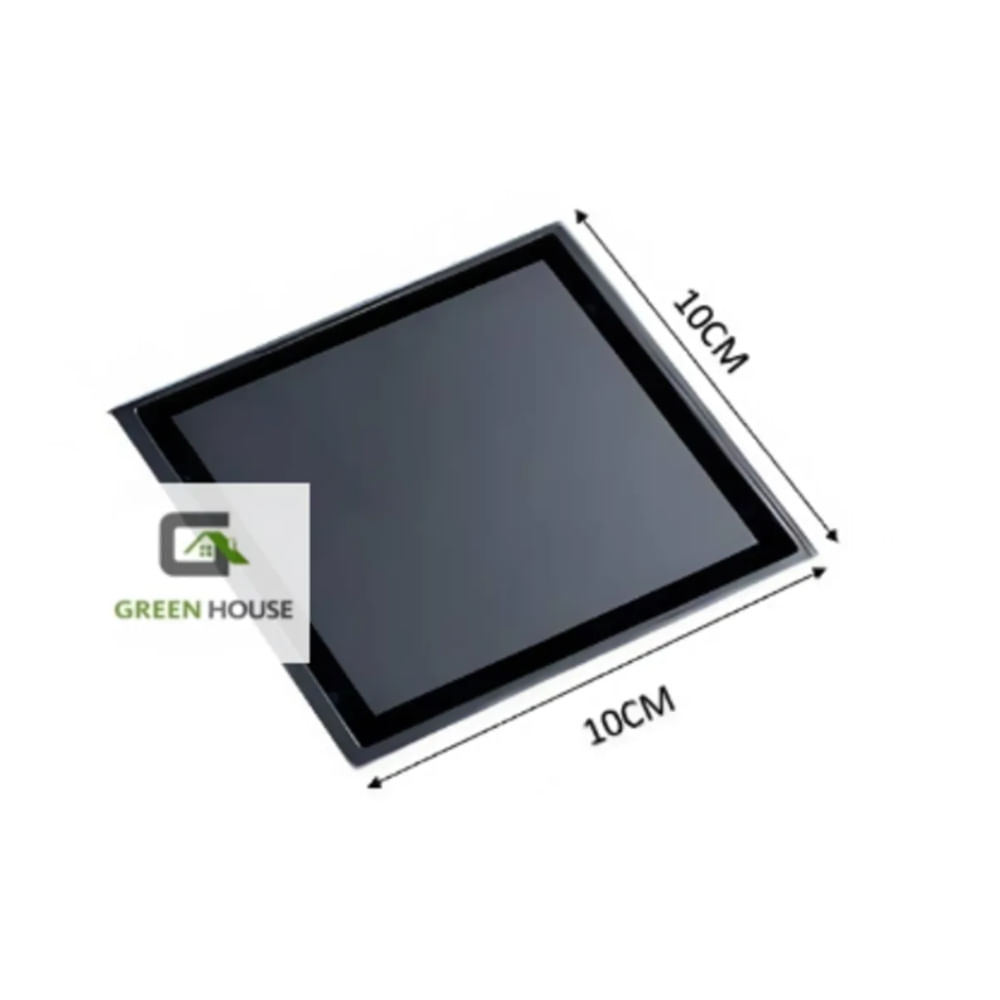 SUMIDERO REVERSIBLE ACERO SUS 304 DE 10CM NEGRO