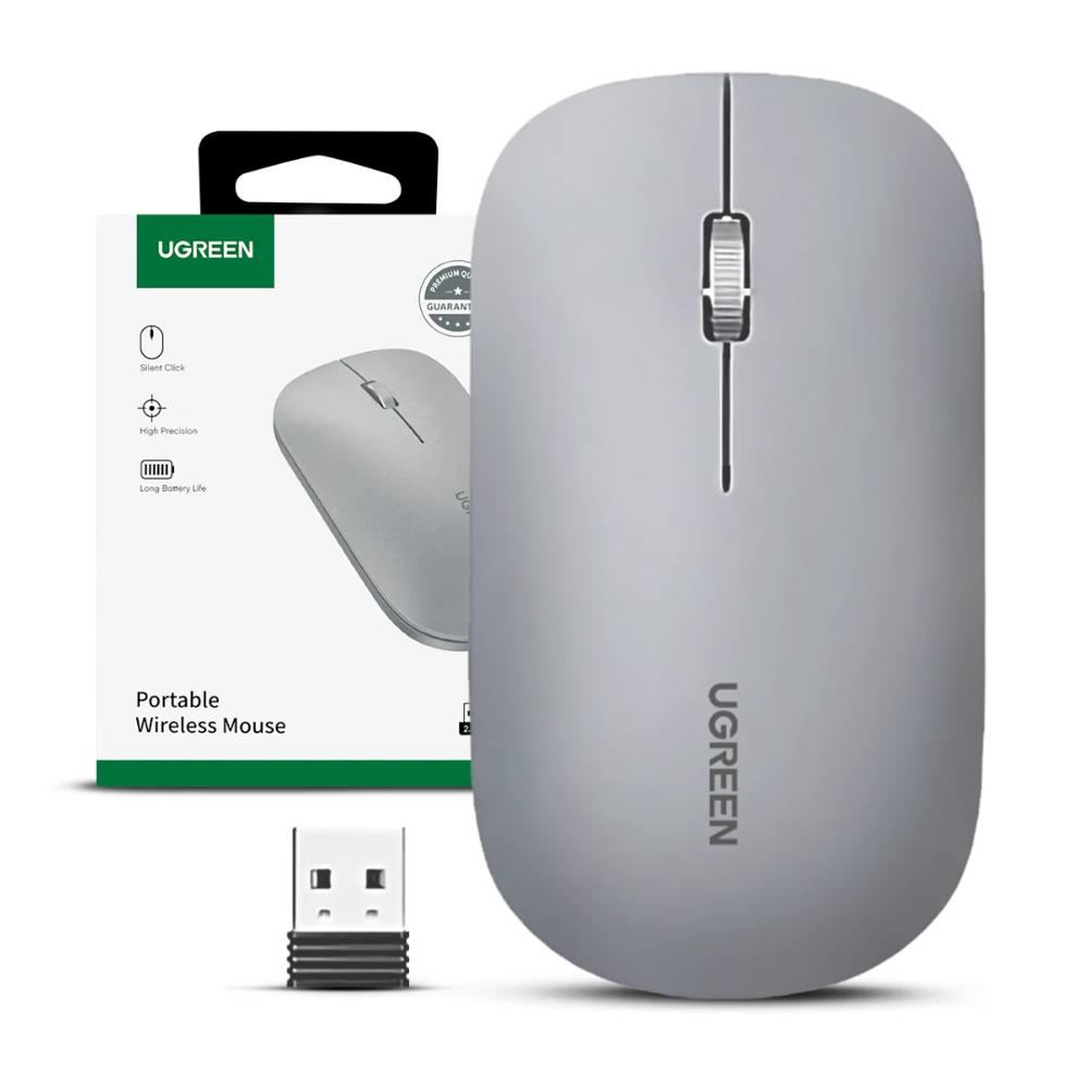 MOUSE INALÁMBRICO MU001 Gris Claro