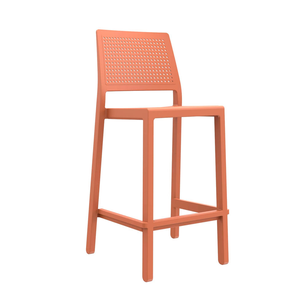 Silla Para Bar Fija Emi 65 cm Terracota Ofideas