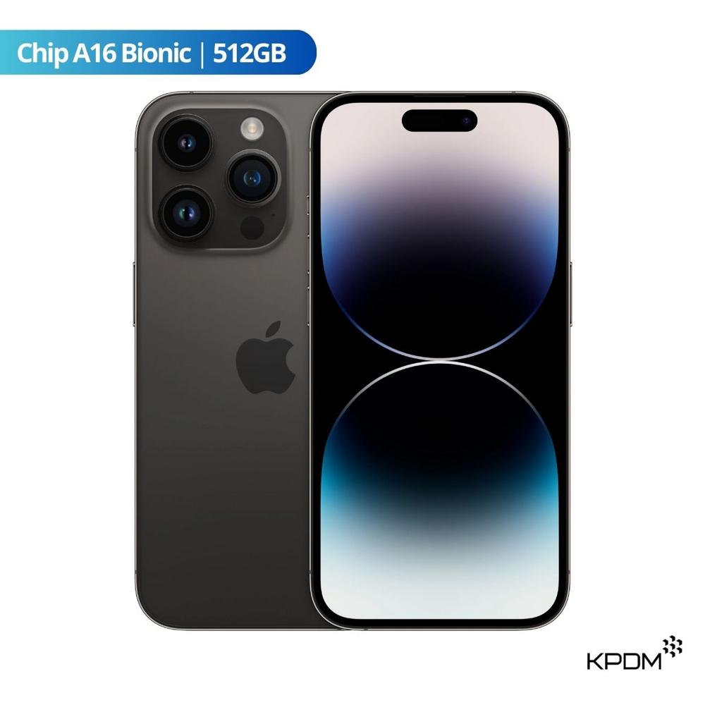 iPhone 14 Pro 512GB Negro Espacial eSIM Reacondicionado Grado A