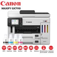 IMPRESORA MULTIFUNCIONAL CANON MAXIFY GX7110 ADF IMPRESIÓN COPIADO ESCÁNER Y FAX