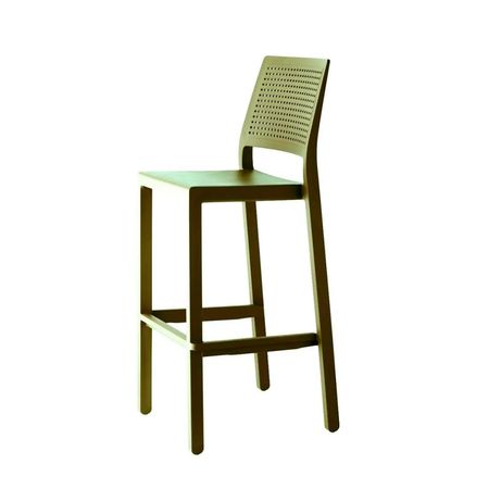 Silla Para Bar Fija Emi 65 cm Verde Oliva Ofideas