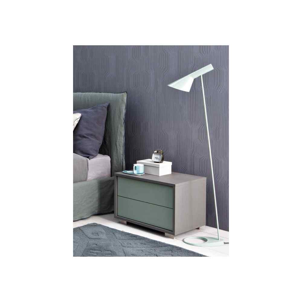 Mesa de Noche Moderno Aurelio Color CenizaAgave TU MESITA