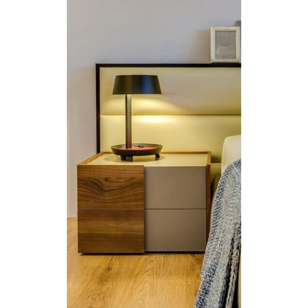 Velador Moderno Ray Color BlancoPanela TU MESITA