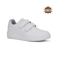 Zapatillas Escolares Cuero JA26Q1-CG921 BLANCO