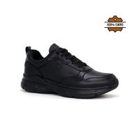 Zapatillas Escolares Cuero JA26Q1-CG907 NEGRO