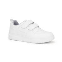 Zapatillas Escolares Cuero JA25-CG869N BLANCO