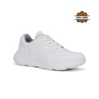 Zapatillas Escolares Cuero JA26Q1-CG909 BLANCO