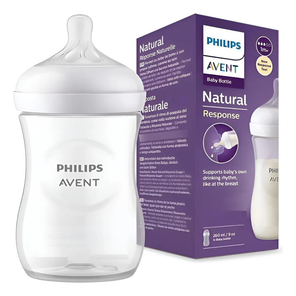 Biberon Avent Natural Response 9oz 260ml Color Traslúcido