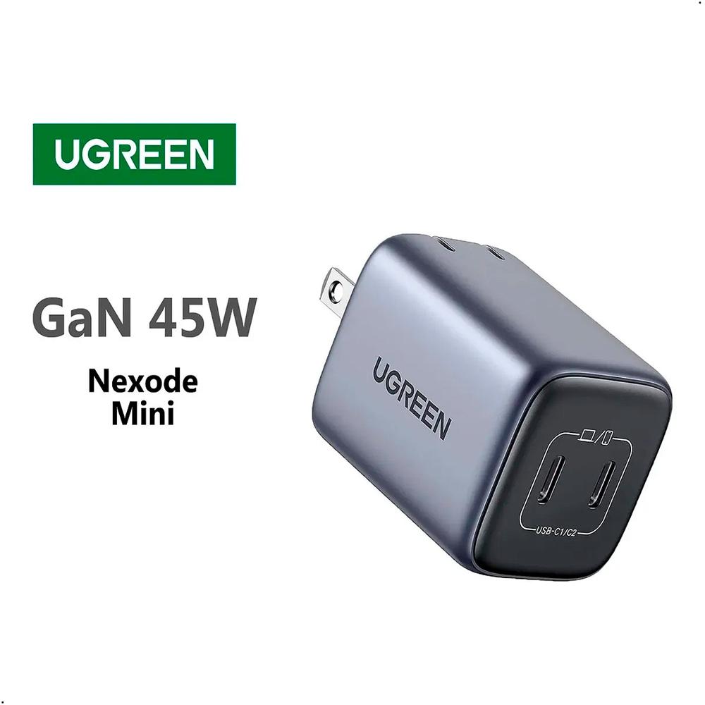 Cargador De Pared Ugreen Nexode 45w Gan 2 Puerto Usb C