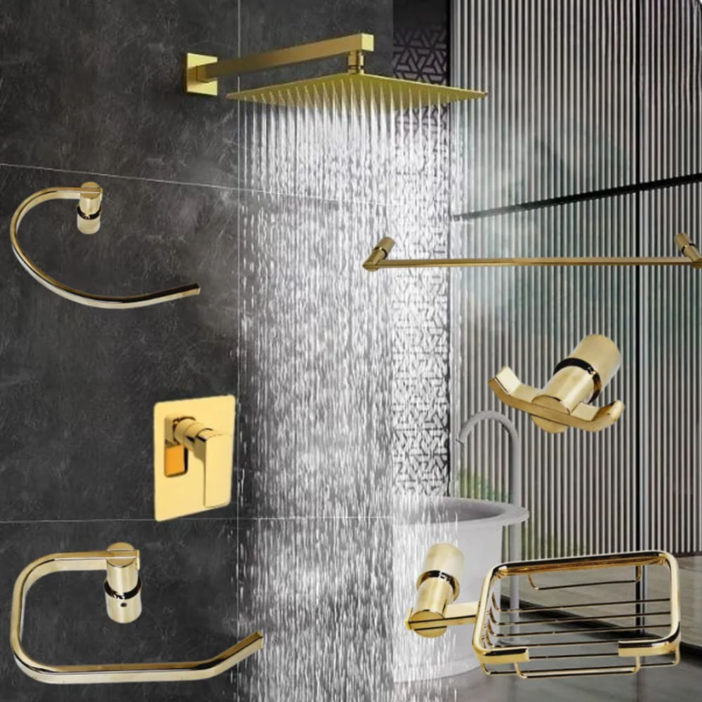 JUEGO DE DUCHA ACERO 10 PULGADAS  MEZCLADORA KIT DE BAÑO ACERO