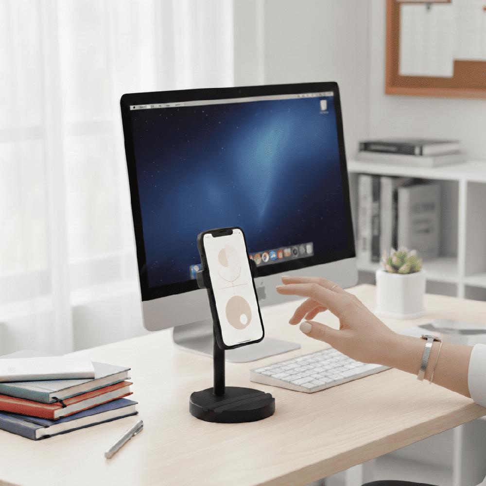 Soporte para Celular de Escritorio - Altura Ajustable Ergonómico