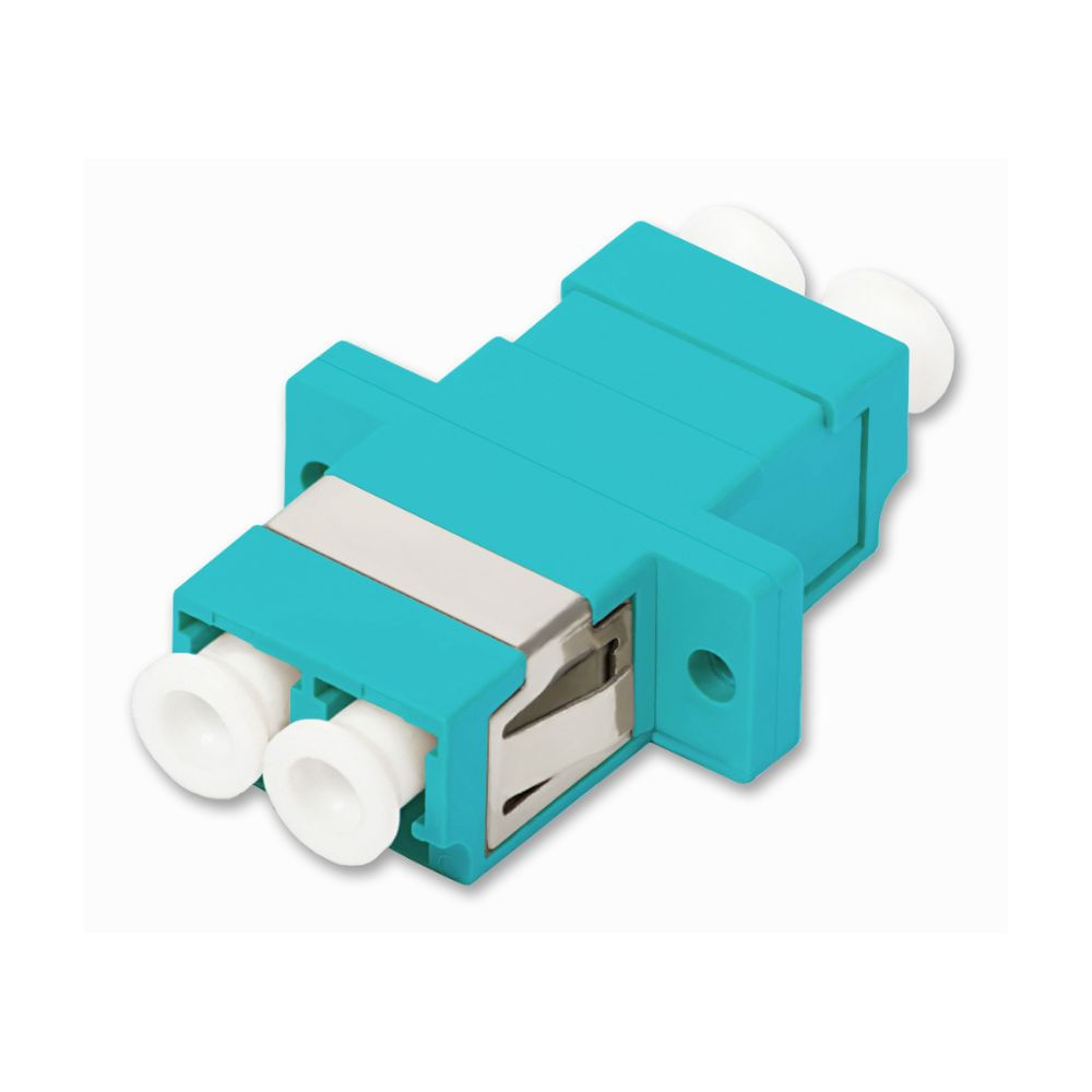 Adaptador Óptico multimodo aqua LC-UPC Duplex