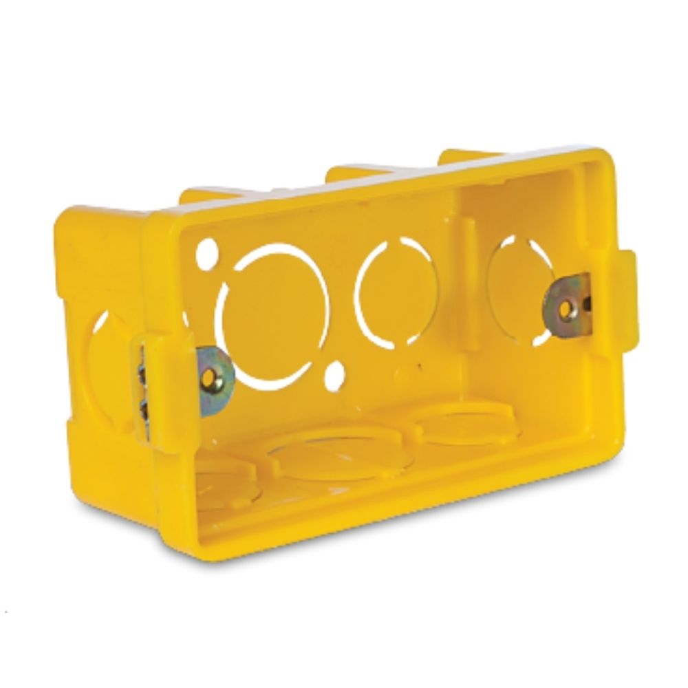 Caja Rectangular Matusita Tigre PVC-U Amarilla