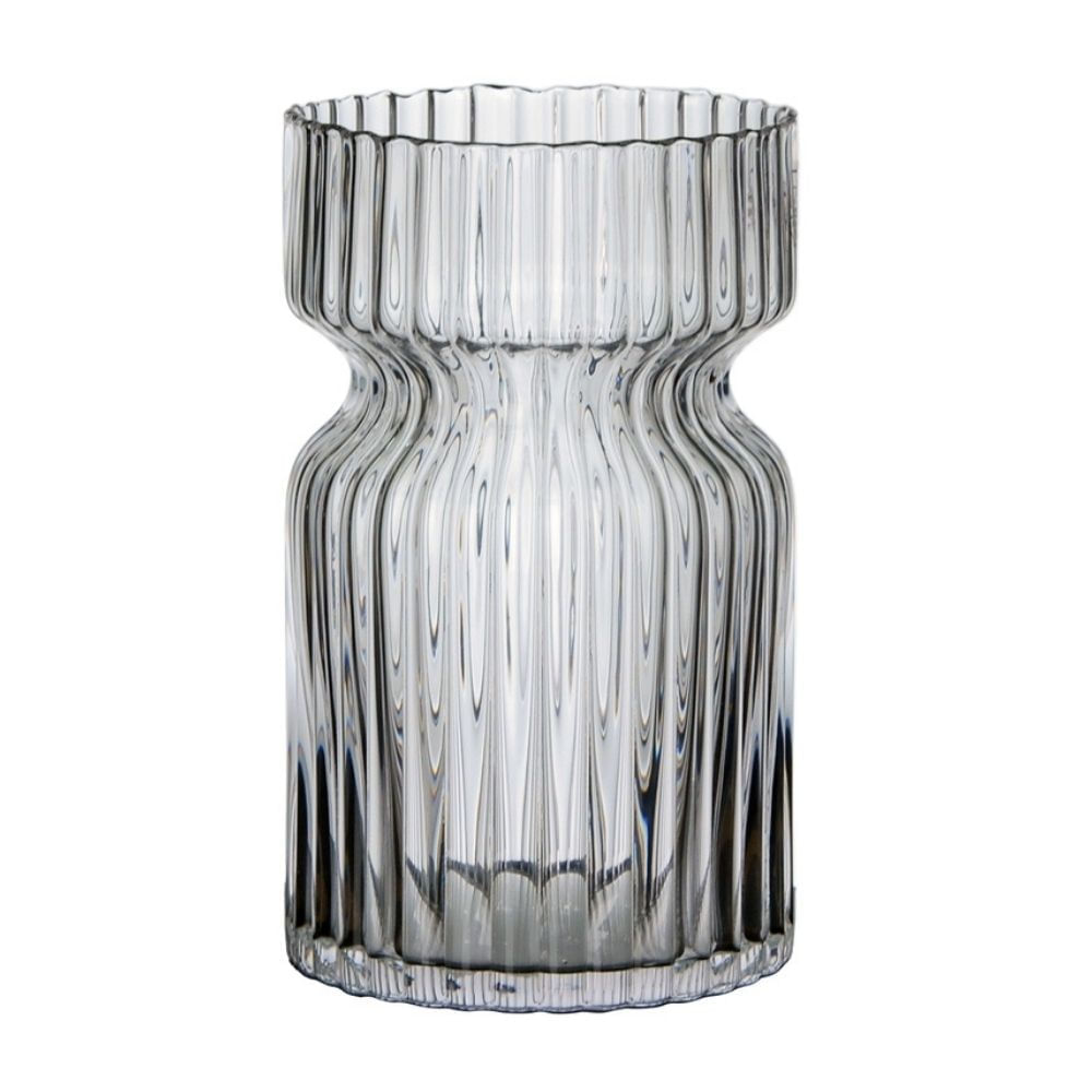 Florero Esencia Acanalada 19cm Decore