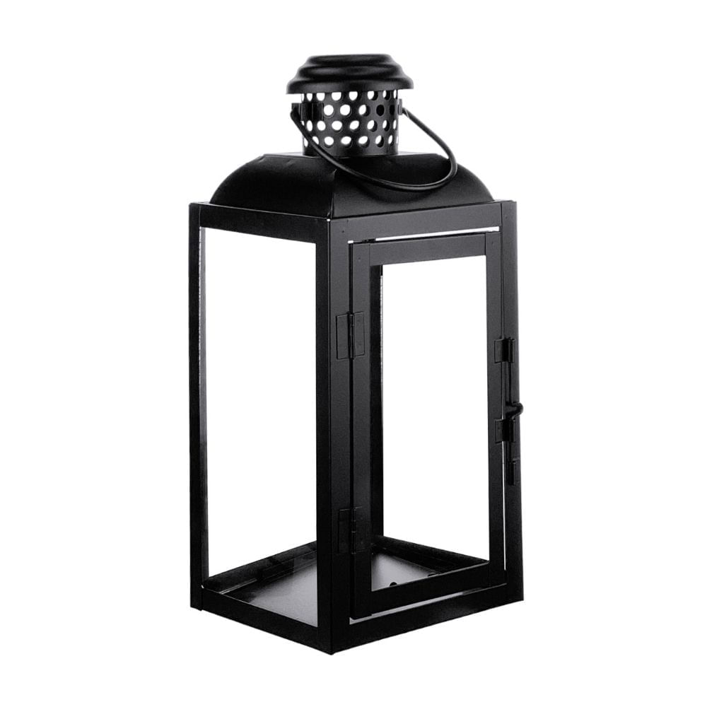 Farol Rectangular Negro 14x32cm Decore