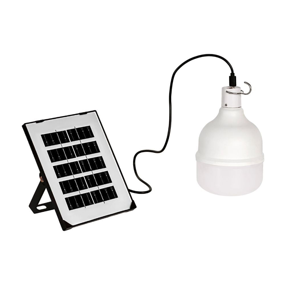 Foco High Power Orange Recargable con Panel Solar