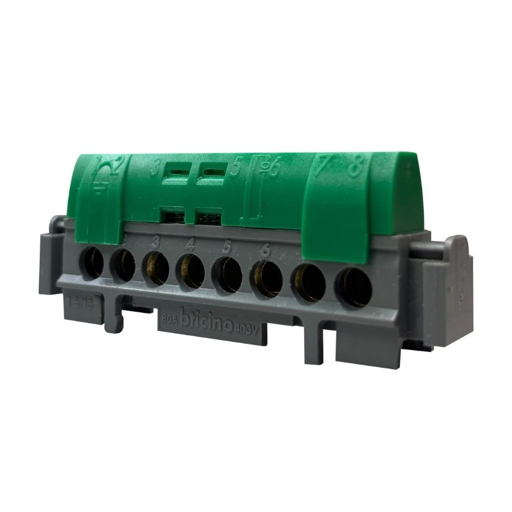 Bornera para Línea de Tierra 8 conductores 16 mm2 Bticino