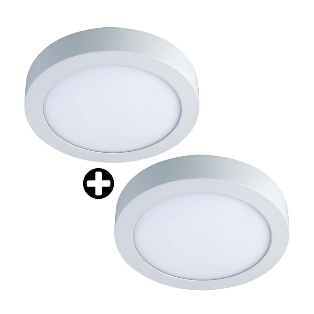 COMBO 2 Downlight Redondo de 24W Luz Fría Orange
