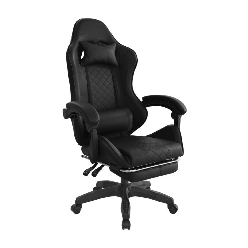Silla Gamer con reposapiés Byd Negro Bonno