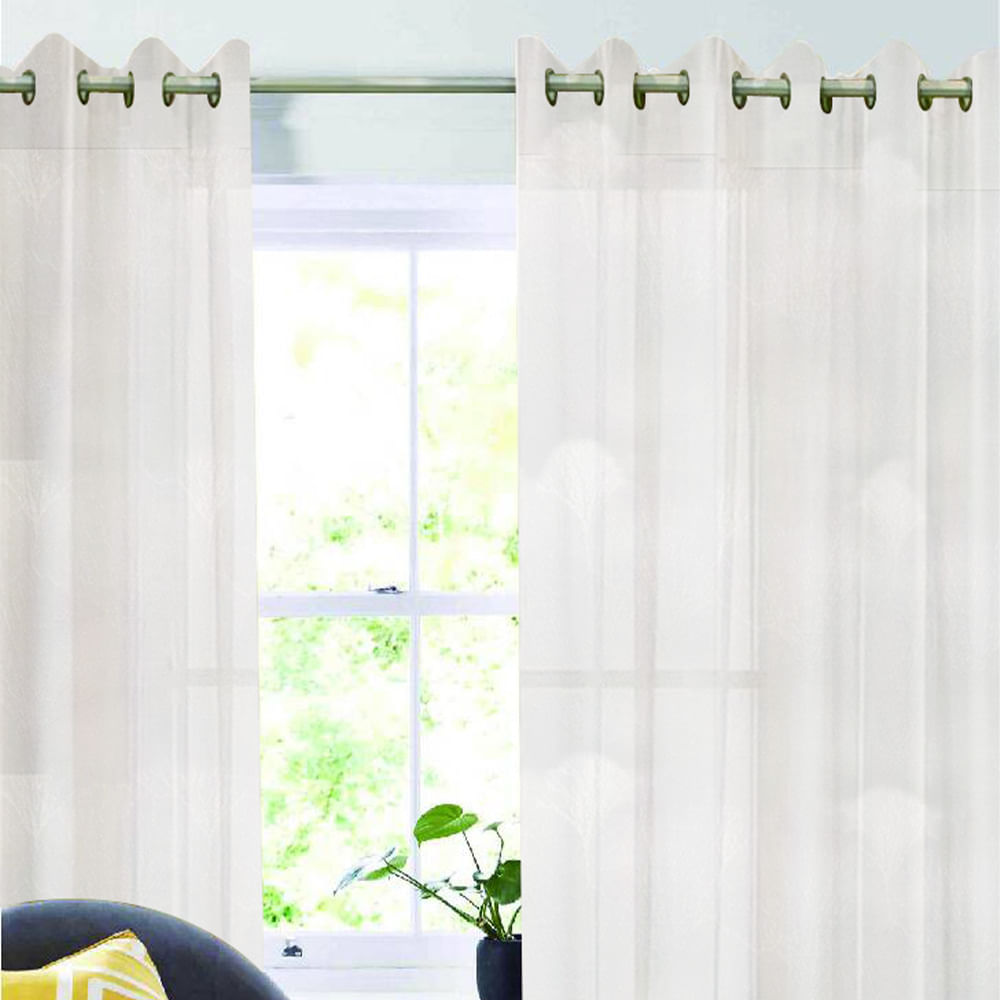 Cortina Velo 135x220cm Blanco Texturado Orange