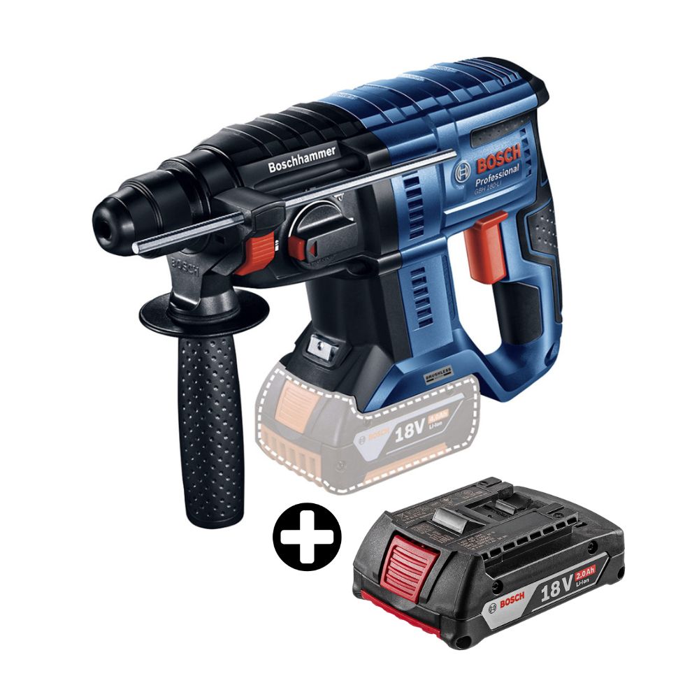 COMBO Bosch: Taladro Atornillador percutor 18V GSB 18V-50 Brushless + Batería iones de litio GBA 18V 2,0AH