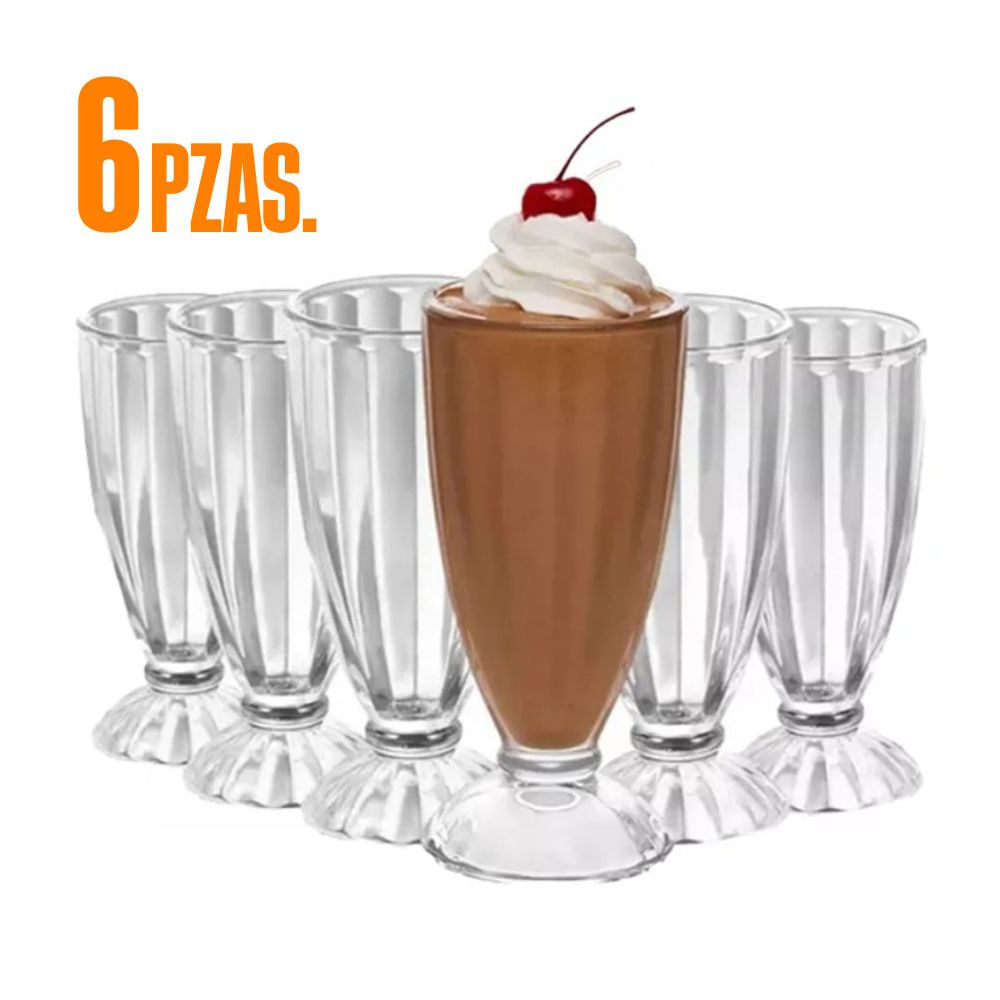 Set de 6 Vasos Milk Shake 350ml Fta