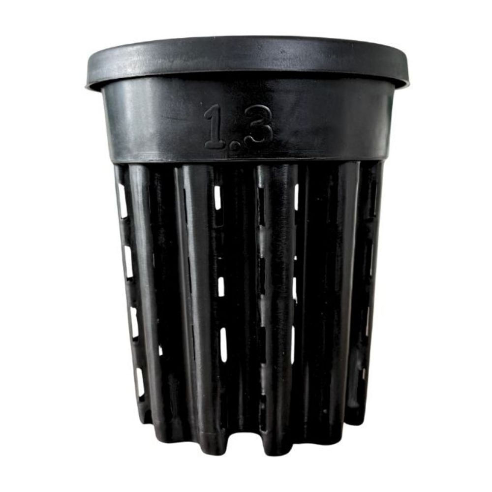 Maceta Orquídea 1.3L Negra 16x14cm Green Supply