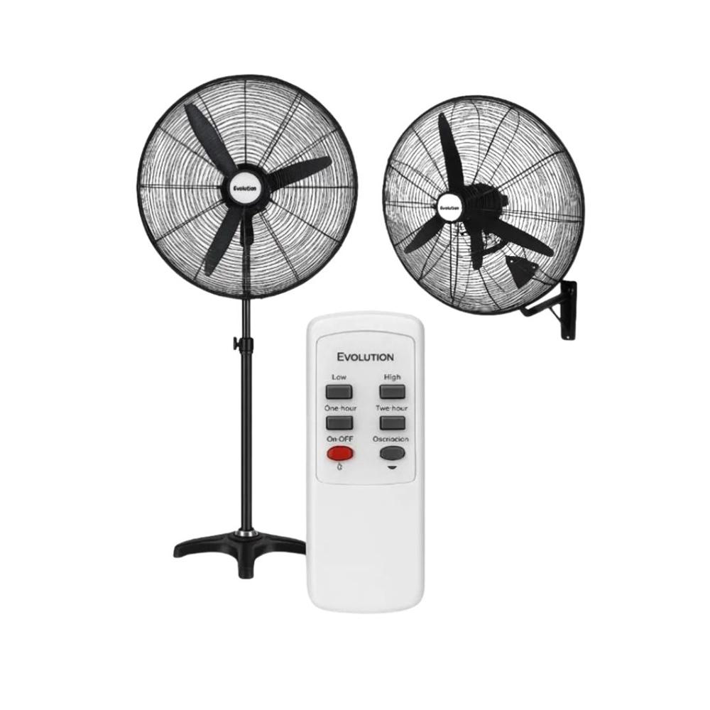 VENTILADOR INDUSTRIAL DE 30 EVOLUTION 2 EN 1 MODELO HURACÁN CON CONTROL REMOTO MOTOR 300W