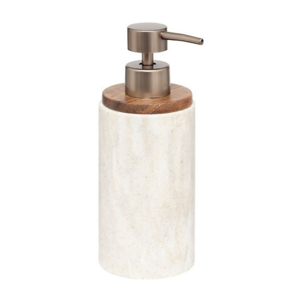 Dispensador Jabón Efecto Mármol Crema