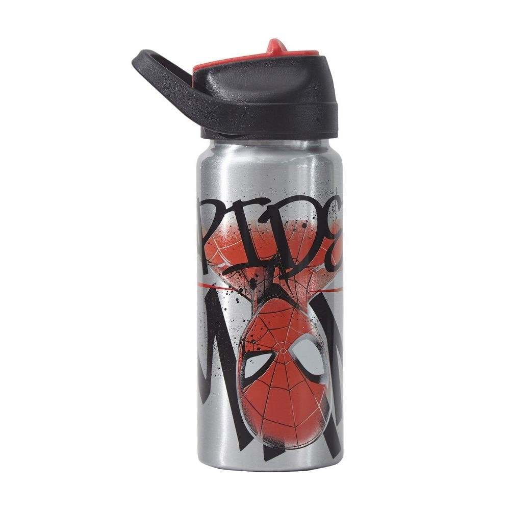Botella 600ml Metálica Spiderman Disney