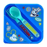 Taper hermético de 850ml con cubiertos Mickey Mouse Disney