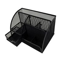 Organizador para Escritorio Metálico Negro